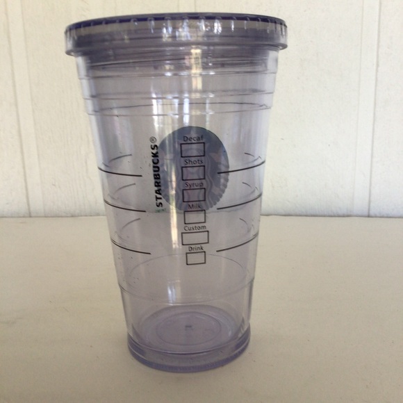STARBUCKS CLEAR COLD CUP TUMBLER TRAVELER WITH LOGO 16 OUNCE - Picture 7 of 10